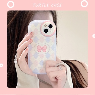 [พร้อมส่ง] ขายดี เคสป้องกันโทรศัพท์มือถือ ประดับโบว์ ทรงกลม สําหรับ Apple iPhone 14 13 12 11 PROMAX XS XR XSMAX SE2020 6 7 8PLUS MINI