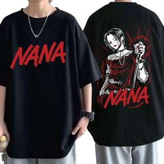 เสื้อยืดผู้ เสื้อยืด พิมพ์ลายอนิเมะ Nana Osaki สําหรับผู้ชาย#39; s ผู้หญิง &amp;#39; s เสื้อยืดลําลอง ผ้าฝ้าย แขนสั้น โอเวอร