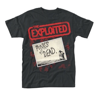 เสื้อยืดโอเวอร์ไซส์รายละเอียดเกี่ยวกับ PUNKS ไม่ใช่ DEAD (ALBUM) โดย EXPLOITED เสื้อยืดS-3XL