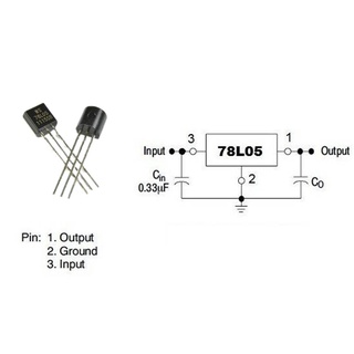 5Pes /1 Lot IC Regulator 78L05 TO-92