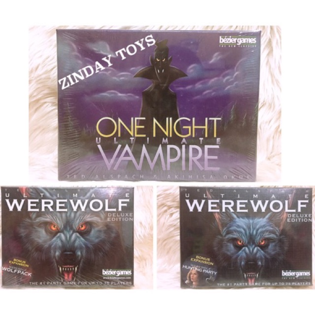 Dice, Board & Card Games 295 บาท Ultimate Werewolf : Deluxe Edition Hunting Party / WOLFPACK /One Night Vampire  งานจีน Hobbies & Collections