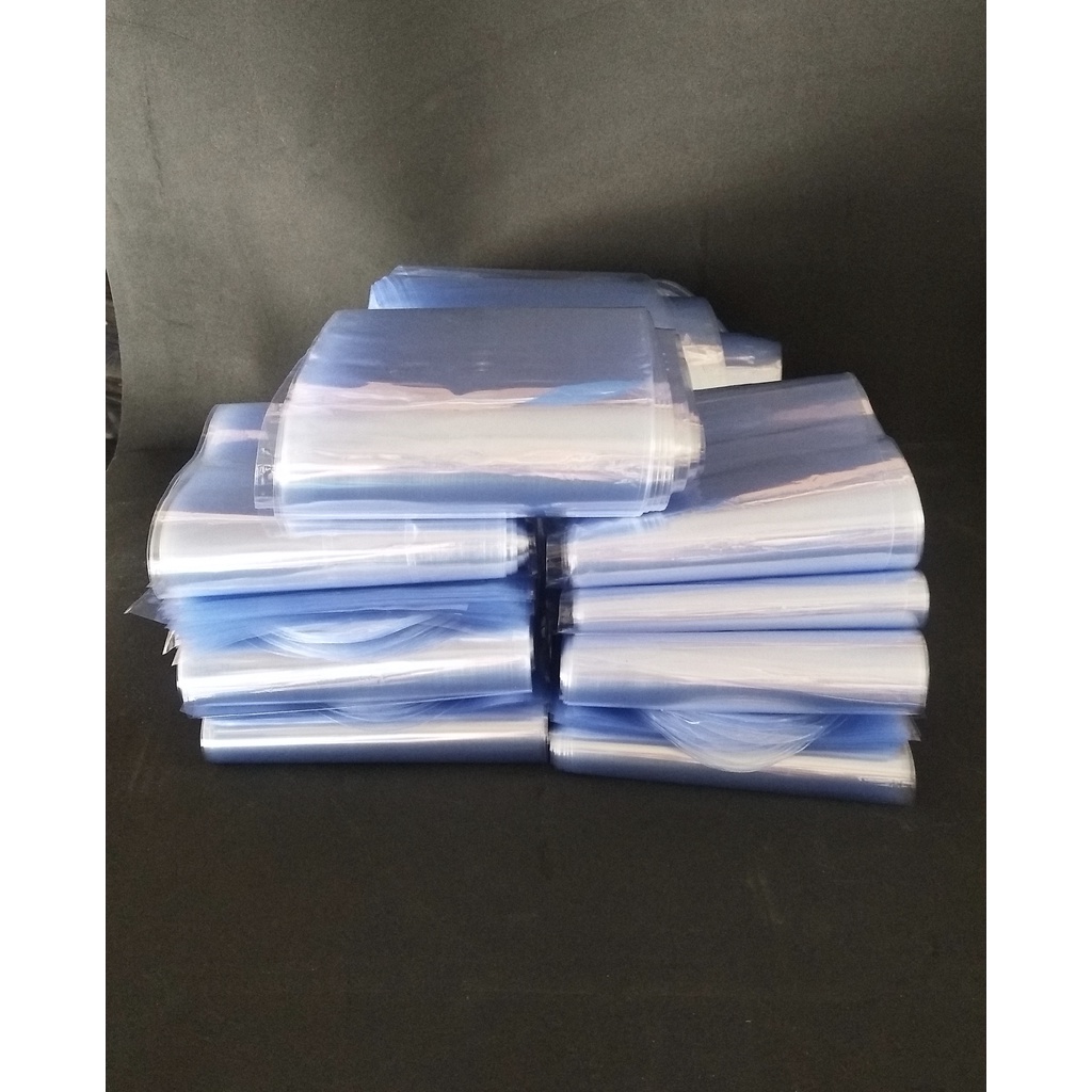 ถุงหด ฟิล์มหดรีดโค้ง 7นิ้ว PVC เกรดA สำหรับหุ้มกล่องหรือขวด (มีค่า error ความกว้างและความยาว + - ประมาณ 2-3 มิล)