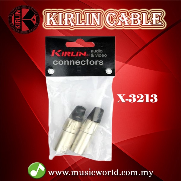 Kirlin X-3213 XLR ขั้วต่อชายไมโครโฟนไมโครโฟนคู่ตัวปรับ