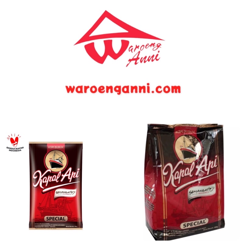 Indonesia Kopi Bubuk Kapal Api (Ground / Pure Coffee) No Sugar Add