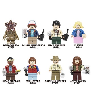 Cy1001 ของเล่นตัวต่อฟิกเกอร์ Stranger Things Dustin Henderson Devil Wilbur ขนาดเล็ก ของขวัญ