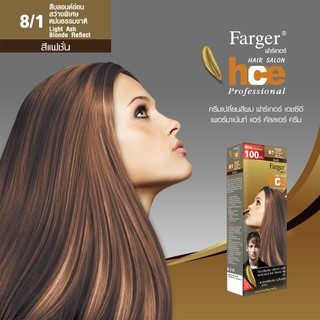 Farger ฟาร์เกอร์ ครีมเปลี่ยนสีผมแฟชั่น เบอร์ 8/1 Light Ash Blonde Reflect สีบลอนด์อ่อนสว่างพิเศษหม่นธรรมชาติ