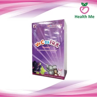 FRX Vitamin C 25 mg วิตามินซี กล่อง 50 ซอง ซองละ 30 เม็ด สตรอเบอร์รี่ / ส้ม / องุ่น