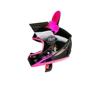 หมวกกันน็อคเต็มใบ Rider R1+หูแมว สุดน่ารัก หมวกมีหู