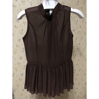 brown peplum top ✨🤎 ทรงสวย