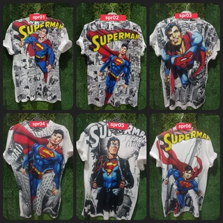 เสื้อยืด พิมพ์ลาย Superman series 01-06 BANGKOK DC ขนาดใหญ่ XL XXL XXXL