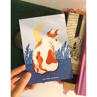 Postcard — Gracefully gorgeous โปสการ์ด A6 🐈 | a cat in my tummy