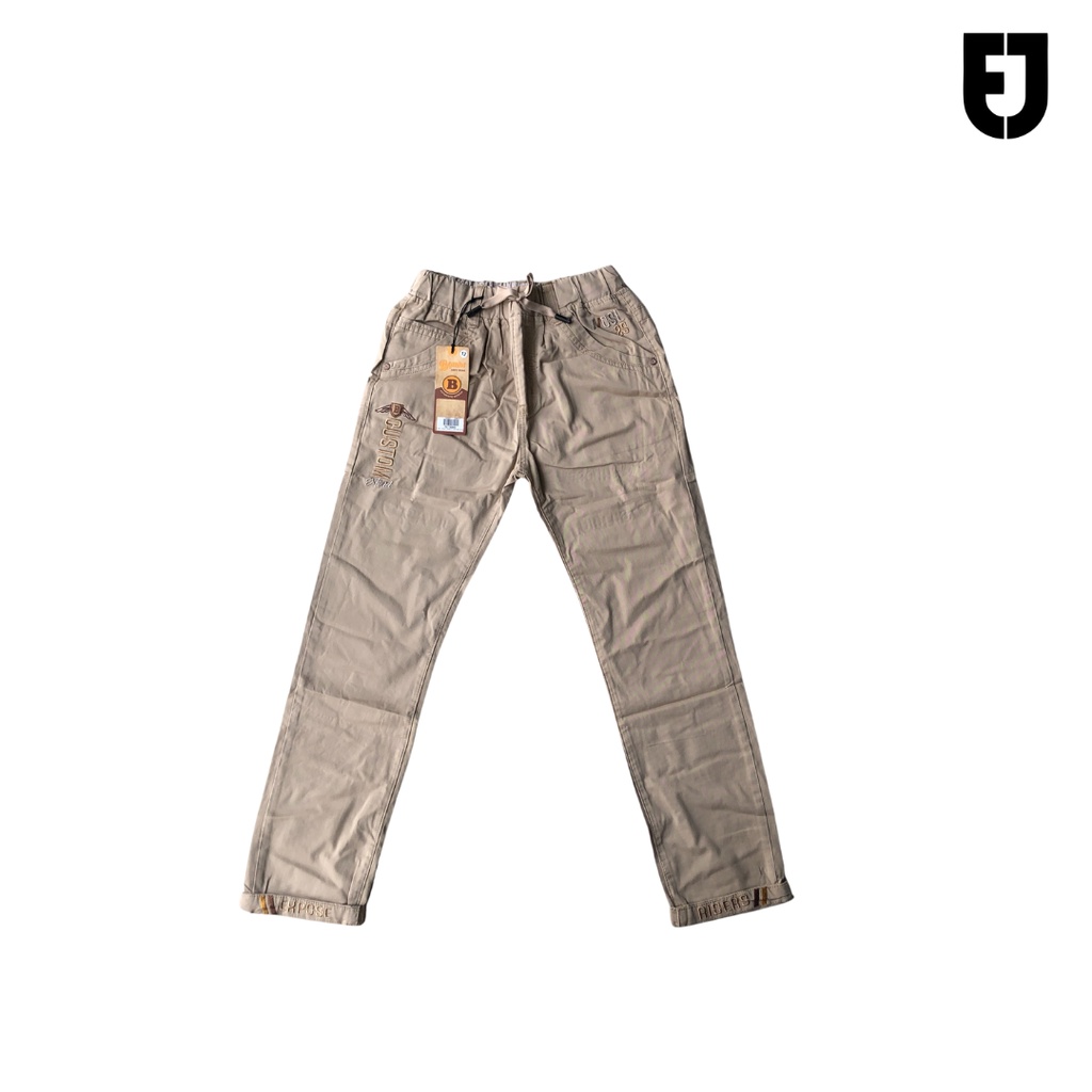 Eka Jaya ของแท้ กางเกงขายาว ผ้าฝ้าย สําหรับเด็กผู้ชาย อายุ 1-15 ปี PEK17304BK88