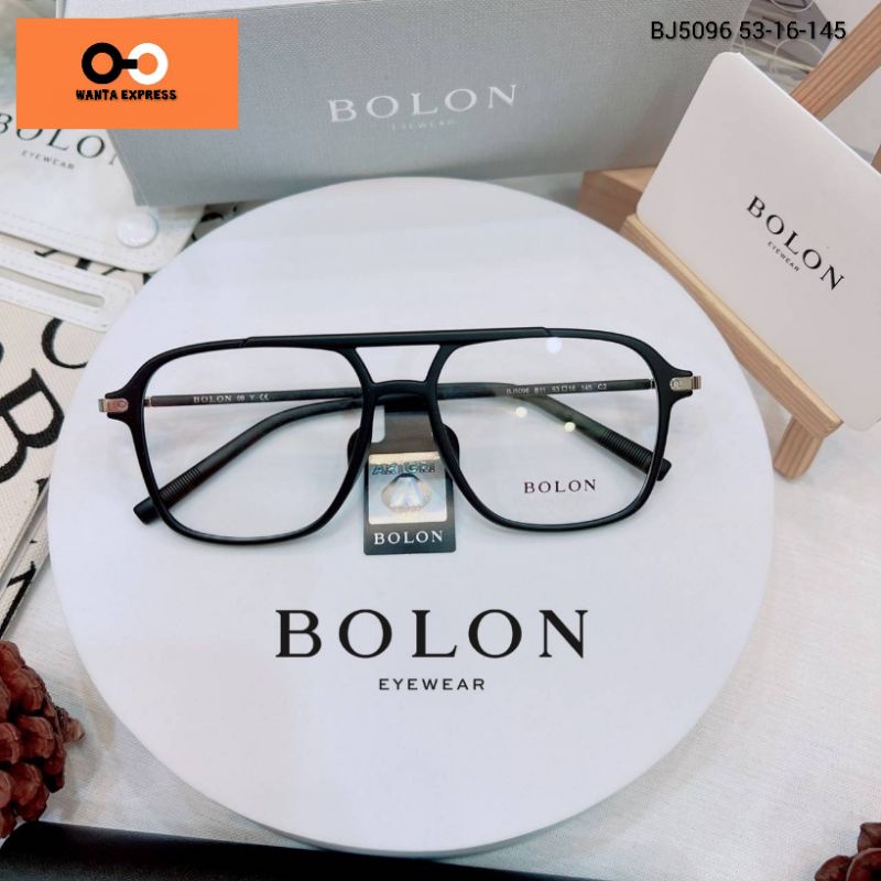 แว่นตา BOLON BJ5096 ดำ แท้ พร้อมเลนส์ แว่นสายตา แว่นกรองแสง  ตัดสายตาได้