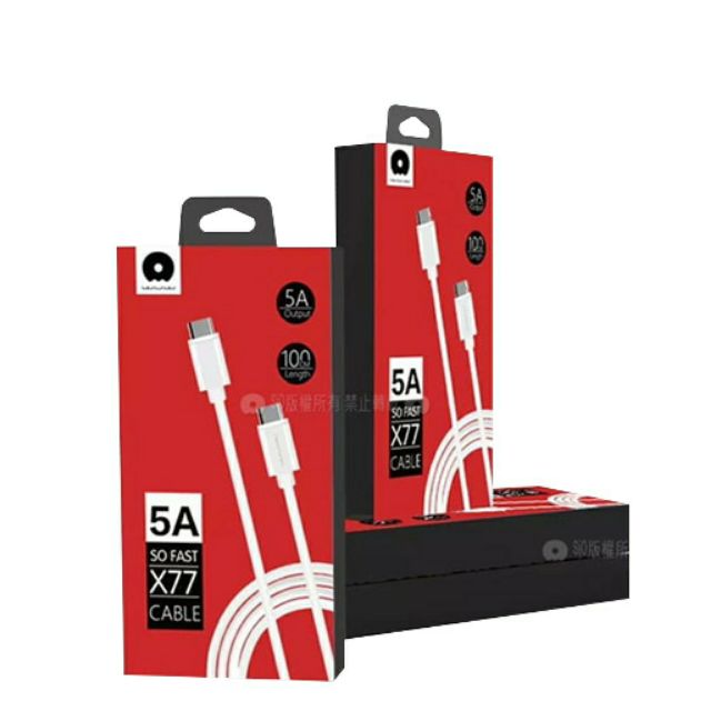 สายชาร์จ WUW X77 สายชาร์จ Type C to Type C / Type C to Micro USB 5A / 3A