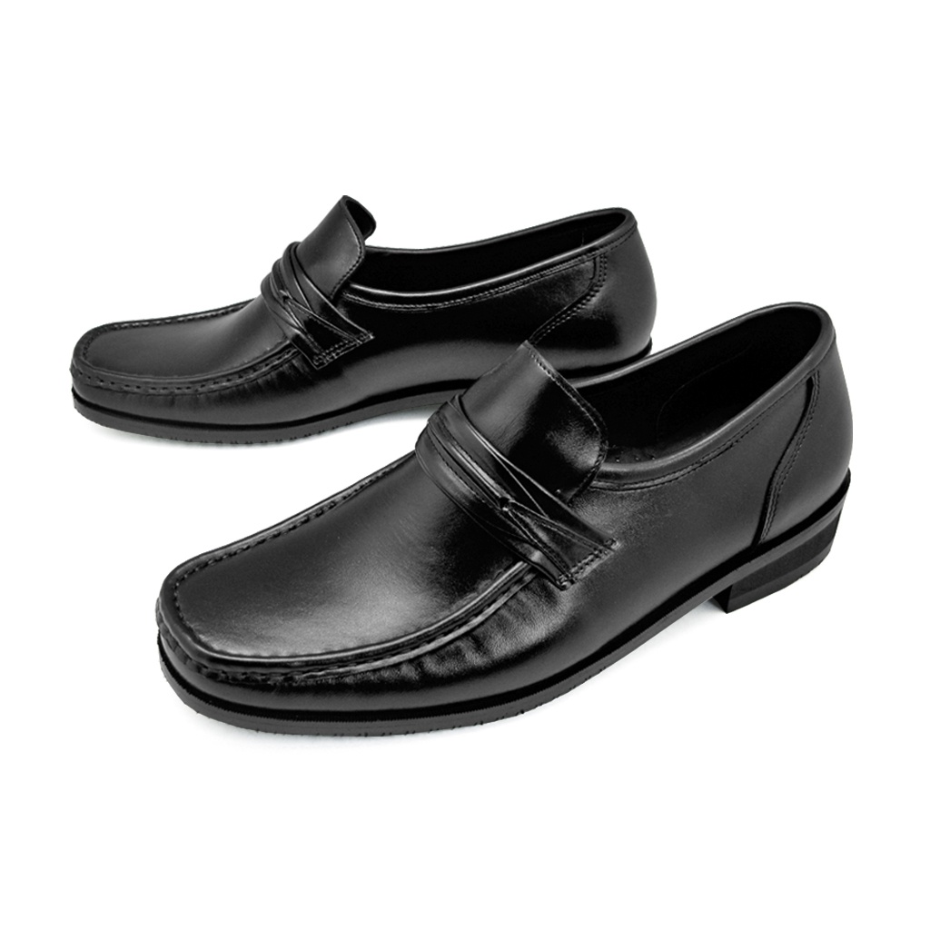 TAYWINแท้ เทวินทร์แท้ รองเท้าคัชชูหนังแท้ Size39-45 MV-09 หนังนิ่มสีดำ - รูปที่ 4