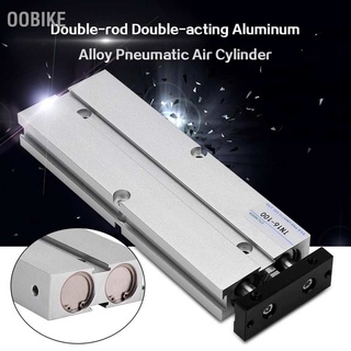 1pc 16mm Bore Double-rod Double-acting Aluminum Alloy Pneumatic Air Cylinder