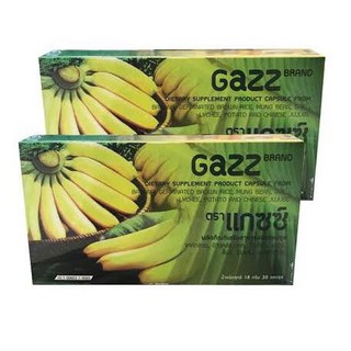 GAZZ แกซซ์ PGP /กล้วยดิบ (2กล่องx30แคปซูล) แก้กรดไหลย้อน