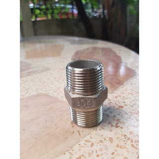 2-1/2”- 4”ข้อต่อสแตนเลส SUS304 : นิปเปิ้ล (Hex Nipple)