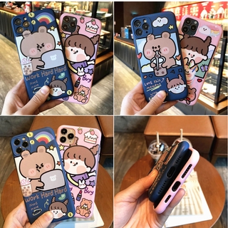 เคสโทรศัพท์มือถือพิมพ์ลายการ์ตูนหมีสําหรับ Samsung Galaxy A01 A11 A21 A21S A31 A41