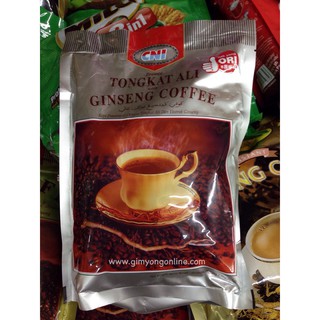 กาแฟผสมโสม TONGKAT ALI GINSENG COFFEE ห่อสีเงิน