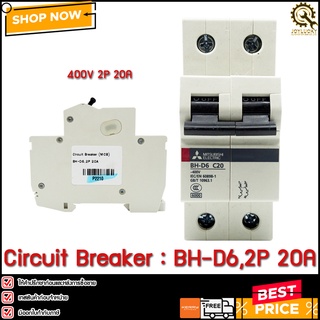 Circuit Breaker (MCB) BH-D6,2P 20A