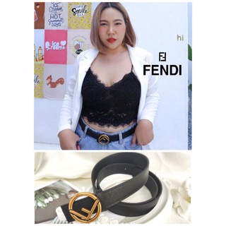 🔥ส่งจากไทย เข็มขัด Fendi หัวทองเหลือง