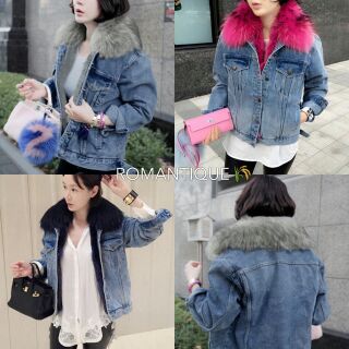 พร้อมส่ง
Jacketยีนส์แต่งเฟอ ด้านในบุขนนุ่ม งานสวยมากคะ