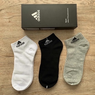 ⚽️ถุงเท้า ข้อสั้น Adidas พร้อมส่ง🔥 ส่งพร้อมกล่อง