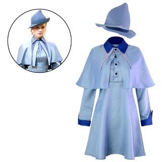 ชุดคอสเพลย์ ชุดเครื่องแบบนักเรียน Harry Potter Beauxbatons Fleur Delacour สําหรับปาร์ตี้ฮาโลวีน