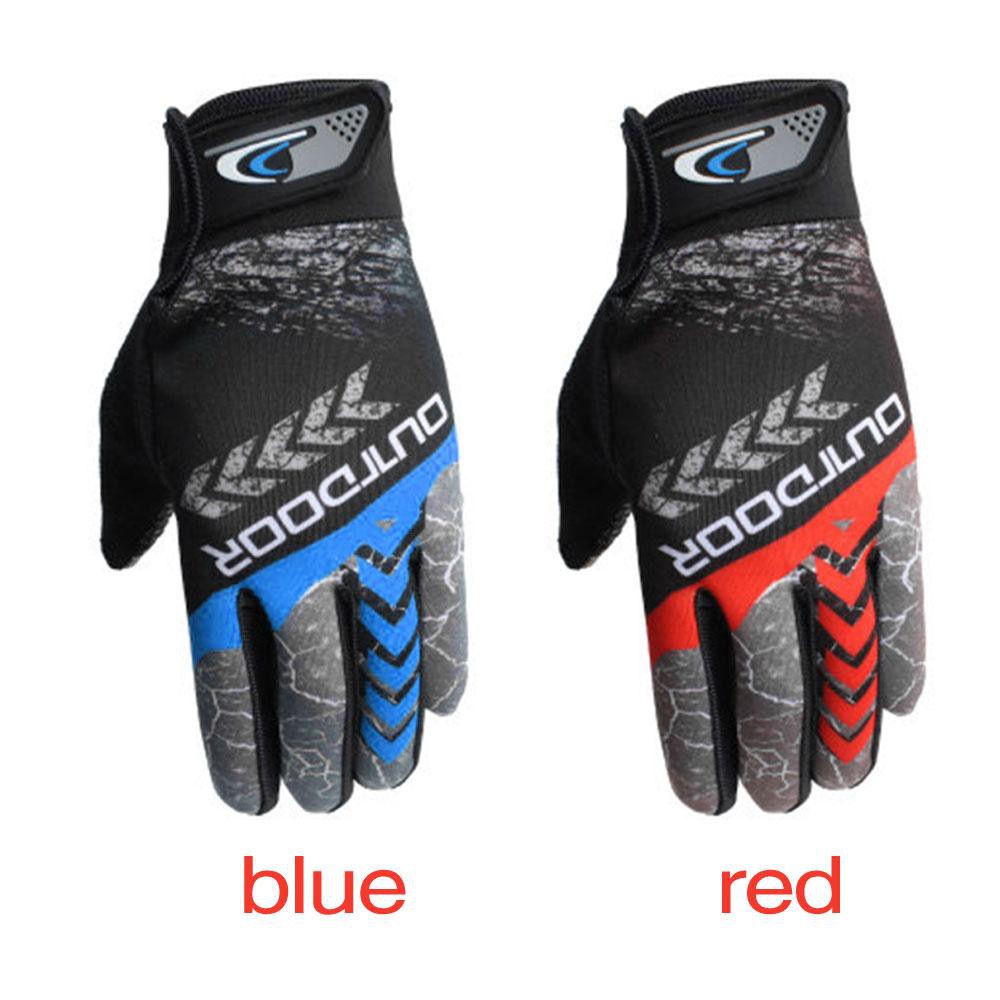 ถุงมือขับรถมอเตอร์ไซค์ หน้าจอสัมผัสไม่อับชื้น กันลื่น ระบายอากาศกลางแจ้ง Gloves