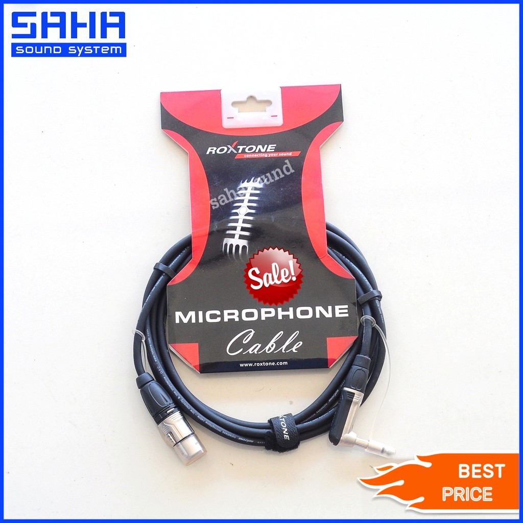 สายสัญญาณ Roxtone Microphone Cable - 3P XLR Female 3 เมตร  sahasound - สหซาวด์