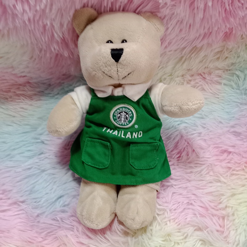 💟 ของพรีเมี่ยม ตุ๊กตา STARBUCKS 💟 ตุ๊กตาหมี Starbuck Coffee Thailand สตาร์บัคส์ Barista bear ไทยแลนด์ สตาร์บัค ของแท้