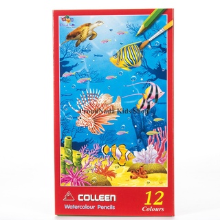 Colleen ดินสอสีน้ำคลอลีน(สีไม้ระบายน้ำ) 12 สี No.912 ผ่านการรับรองจาก CE SAFETY STANDARD EN 71/3