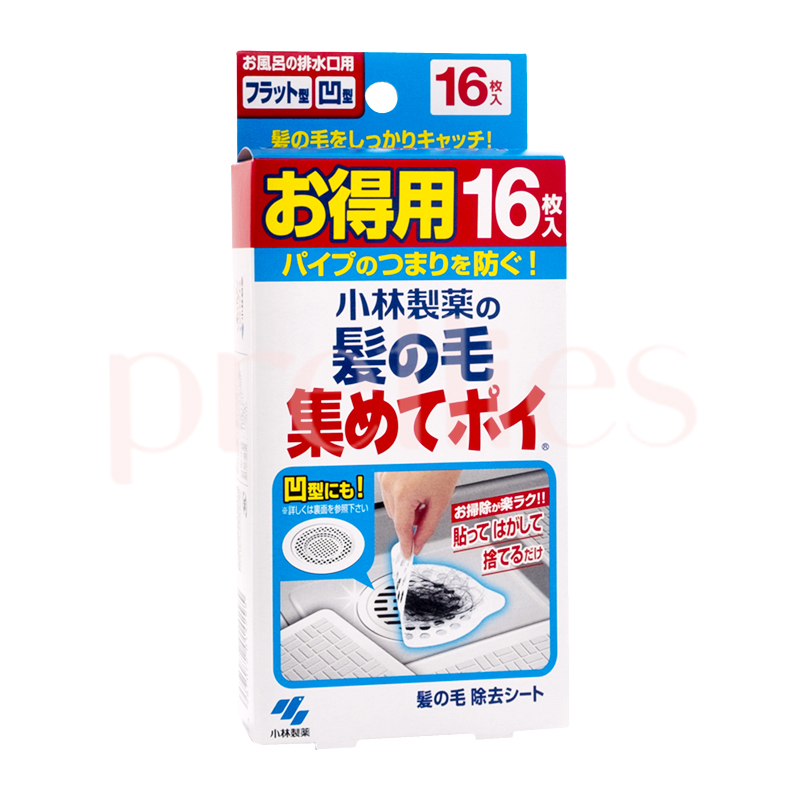 KOBAYASHI Drain Hair Catching Sticker (16pcs/box) Shopee Thailand