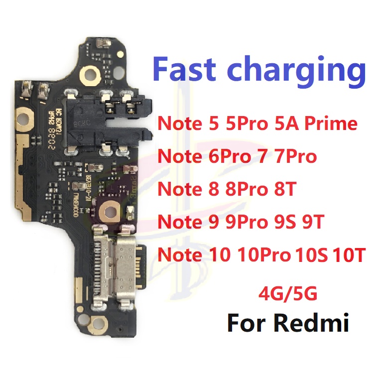 แพรตูดชาร์จ ตูดชาร์จ (Charging board) สําหรับ Xiaomi Redmi Note 5 6 7 Pro 8 9 10 Pro 9S 10S 8T 9T 10