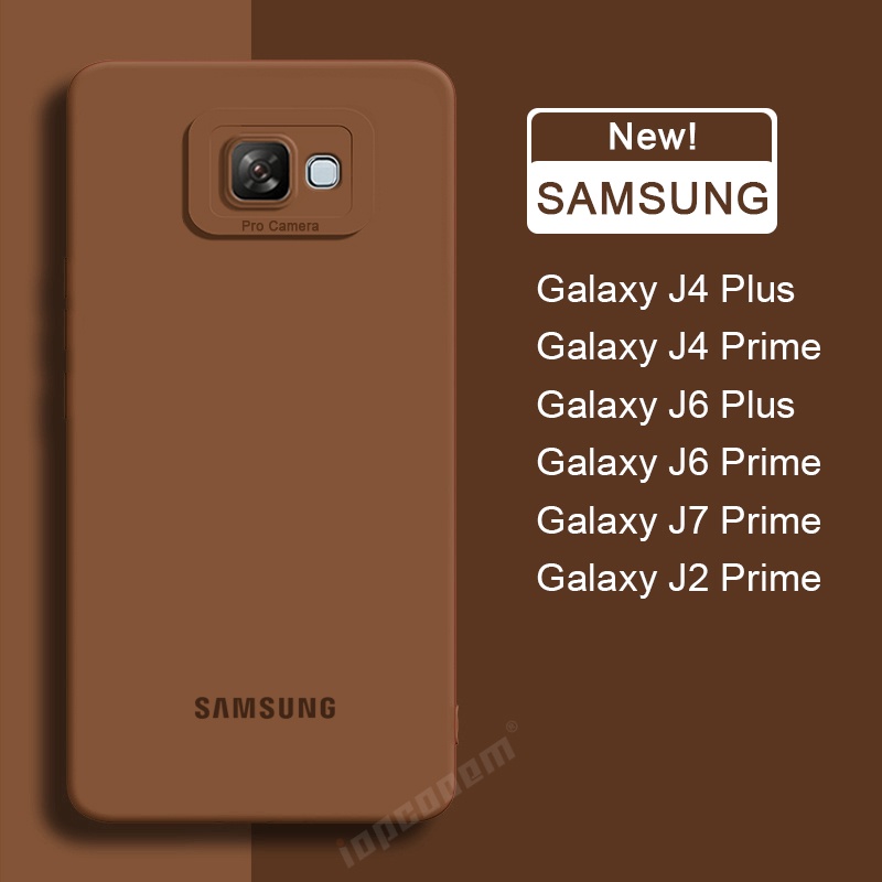 ของแท้ อย่างเป็นทางการ เคสซิลิโคนนิ่ม ของเหลว Samsung Galaxy J6 Plus J4 J2 J7 Prime เคสโทรศัพท์ กันกระแทก