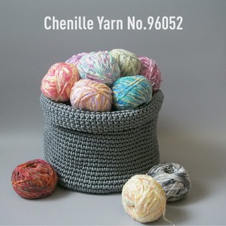 MOMOTARA No. 96052 เชือก เส้นด้ายกำมะหยี่  Chenille Yarn น้ำหนัก 50 กรัม