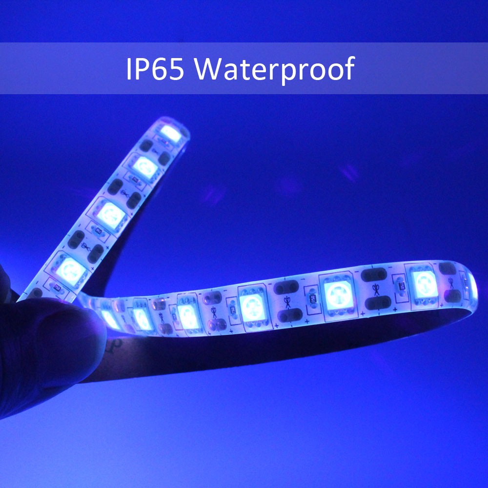 สายไฟ LED 5V 5050 smd อัลตราไวโอเลต UV 395-405 nm ip 20 ip 65 กันน้ำ ใช้แบตเตอรี่ชาร์จ usb - รูปที่ 4