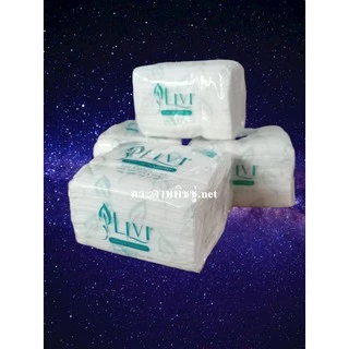 (ยกลัง) กระดาษเช็ดปาก Pop up ยี่ห้อLIVI 200แผ่น/ห่อ ( 60ห่อ / ลัง )