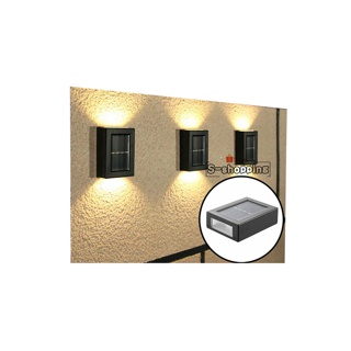 BD-2LED ไฟเหลือง Solar light 2 LED ติดรั้วบ้าน เพิ่มความสวยงาม