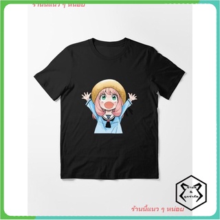 คอตต้อนคอกลม2022 Copy Of SPY X FAMILY Anya Cute Essential T-Shirt เสื้อยืดพิมพ์ลาย เสื้อยืดลายการ์ตูนญี่ปุ่น คอกลม cotto