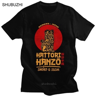 [COD]เสื้อยืดแขนสั้น ผ้าฝ้าย พิมพ์ลายการ์ตูนอนิเมะ Samurai Hattori Hanzo สไตล์ญี่ปุ่น สตรีท แฟชั่นสําหรับผู้ชาย