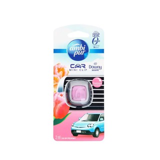 ว๊าว🍟 แอมบิเพอร์ คาร์ น้ำหอมปรับอากาศ กลินดาวน์นี่ ขนาด 2.2 มล. Ambi Pur Car Mini Clip Downy 2.2 Ml