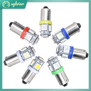 [sylviar] หลอดไฟเลี้ยวรถยนต์ LED สําหรับ BA9S T4W 5050 5smd