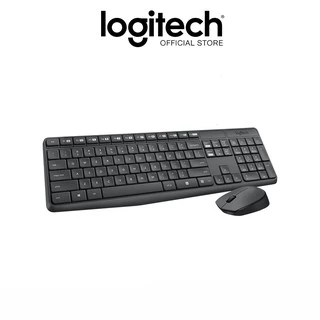 Logitech MK235 Wireless Combo (เมาส์ คีย์บอร์ด ไร้สาย ขนาดมาตรฐาน) คีย์แคป ไทย/อังกฤษ