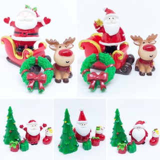 MERRY CHRISTMAS SET ของเล่น ตกแต่งสวน ต้นไม้ โมเดล ซานตาคลอส เมอร์รี่ คริสต์มาส ซานต้า