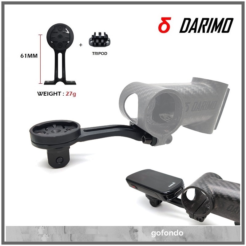 Garmin Bryton Wahoo ที่วางคอมพิวเตอร์พร้อมขาตั้งกล้อง gopro สําหรับก้าน Darimo IX2 IX4