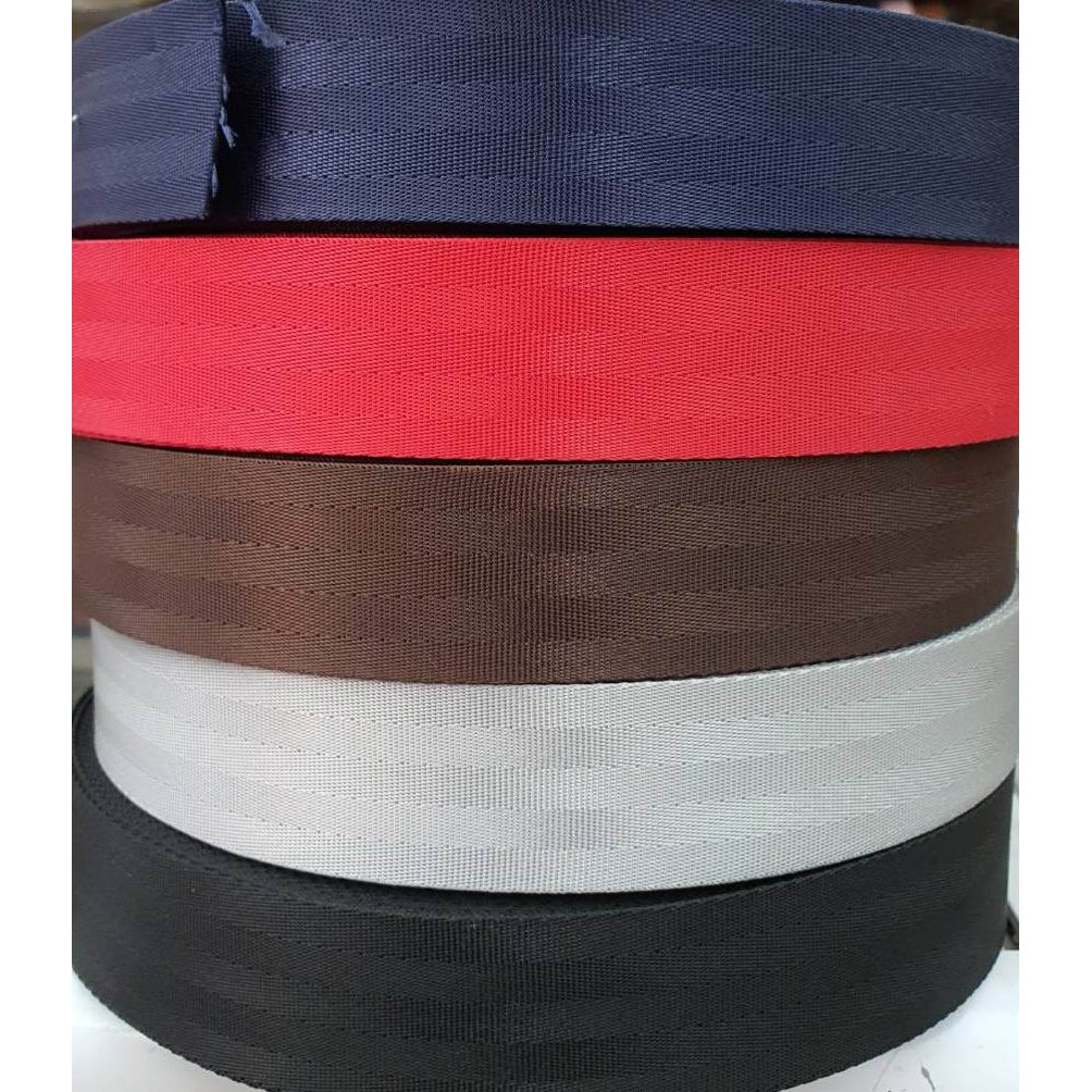 สายเบลท์รถยนต์ 1.5 นิ้ว หลายสี ราคาเมตรละ seat belt Nylon Polyester Webbing