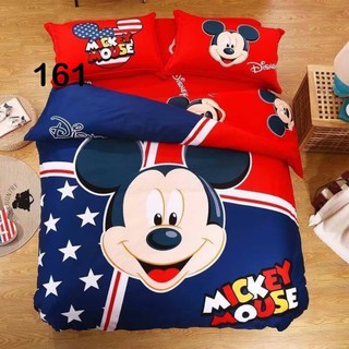 🌸 SALE‼ ชุดเครื่องนอน!! ผ้าปูที่นอน+ผ้านวม (6 ชิ้น) 6/5/3.5 ฟุต 💠 มิกกี้เม้าส์ 💠 Mickey (เลื่อนดูสินค้าที่รูป)