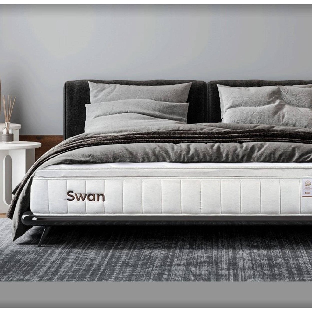 SB Design Square Sleep Latex ที่นอน รุ่น Swan (Pocket spring +TopNature Latex 2") ขนาด 3.5 ฟุต แถมฟรี หมอนหนุนยางพารา 1